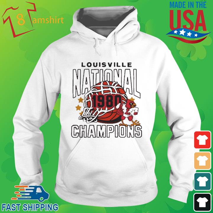 Louisville National 1980 Champions Basketball Shirt hoodie trang