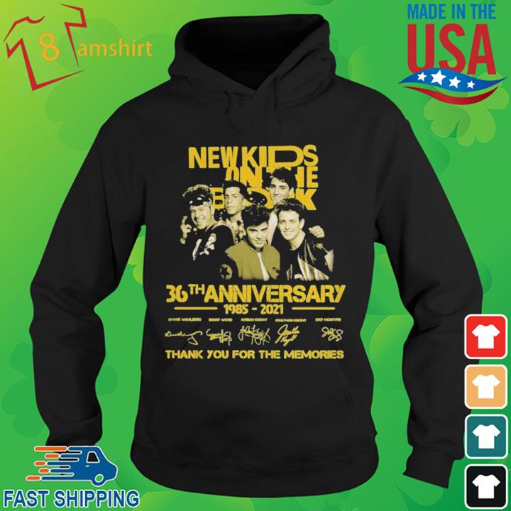 The New Kids On The Block 36th Anniversary 1985 2021 Signatures Thank You For The Memories Shirt hoodie den